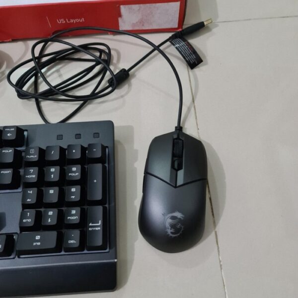 Keyboard Mouse MSI Vigor GK30 Clutch GM11 Mouse RGB Combo Black - Gambar 3