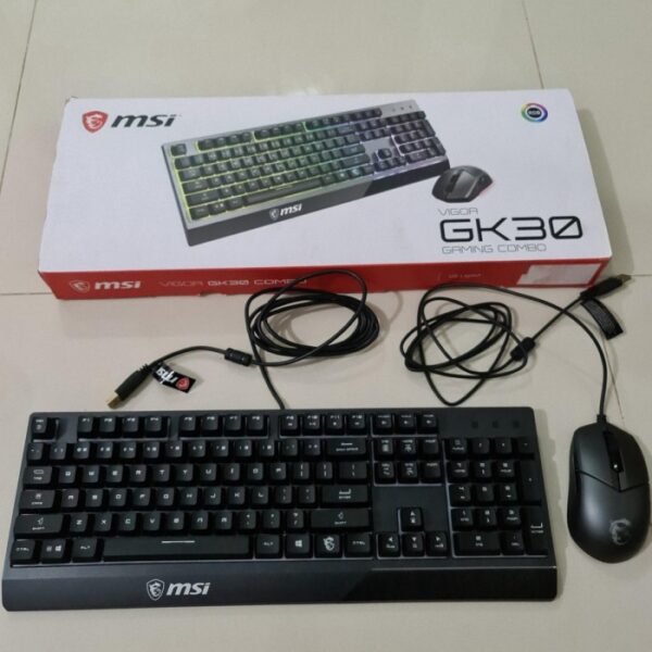 Keyboard Mouse MSI Vigor GK30 Clutch GM11 Mouse RGB Combo Black - Gambar 2