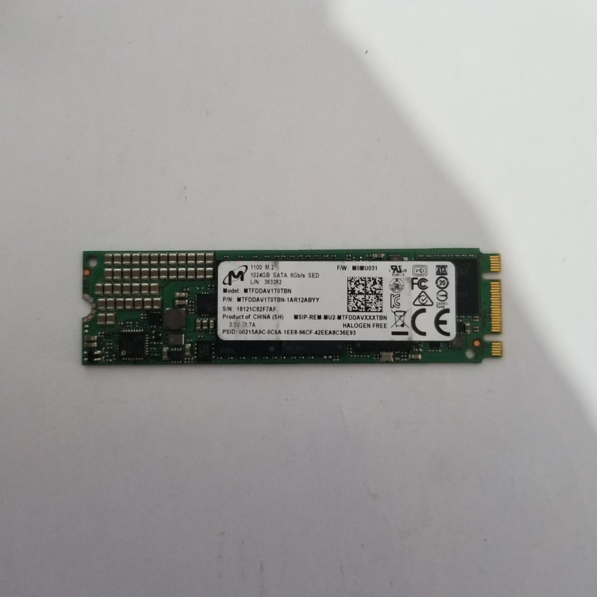 SSD M2 SATA 1TB M2 2280 Micron